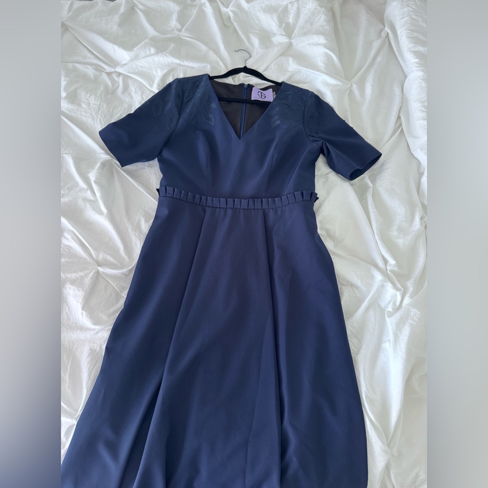 JS Collections Navy Blue Dress